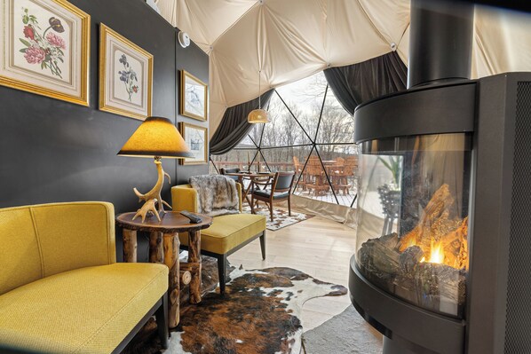 Interior - Domes at Catskills a lakefront glamping adventure for adults (Swan Lake)