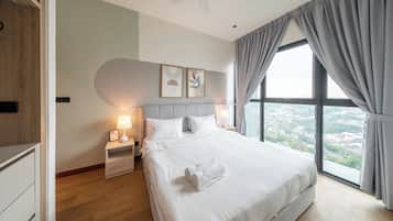 Apartament Deluxe, 2 dormitoris | 1 dormitori, planxa i posts de planxar, wifi gratuïta i roba de llit