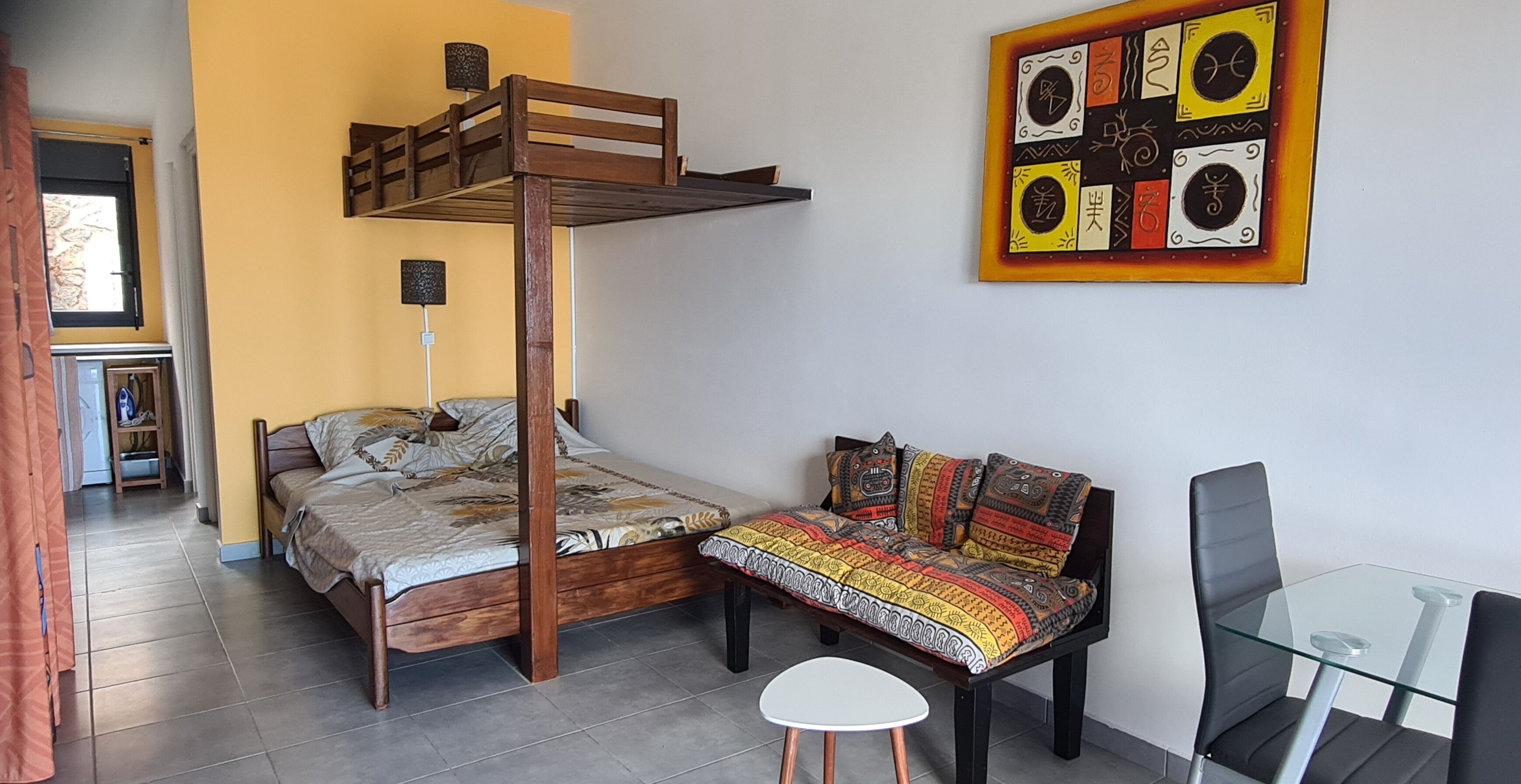 1 間睡房、熨斗/熨衫板、免費 Wi-Fi、床單