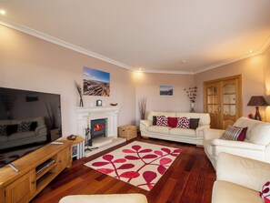 TV, fireplace, DVD player