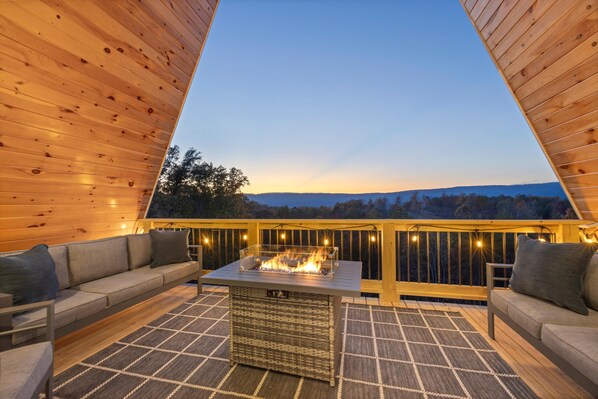 Property grounds - Alpine A-Frames | 6 cabins on a bluff | Sleeps 60 people! (rossville)