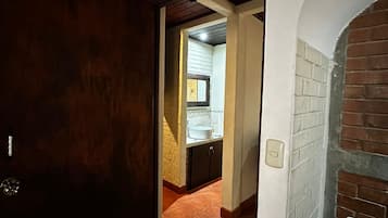 Classic Room, 2 Queen Beds | Bathroom | Shower, hair dryer, towels, shampoo
