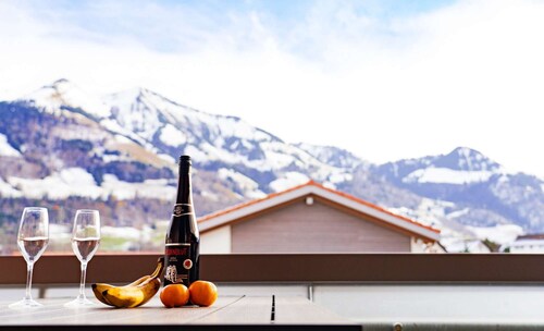 Gruyère Alps 3 Bedroom Apartment BBQ Parking