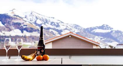 Gruyère Alps 3 Bedroom Apartment BBQ Parking