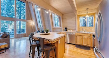 Lundy Bearden Serene Tahoe Retreat With Deck, Fireplace, and Forest Views
