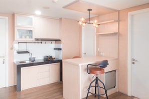Private kitchen - Good And Comfy 1Br Apartment At Tuscany Residence (South Tangerang)