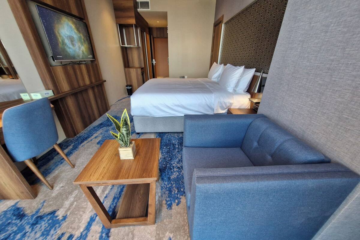 Chambre supérieure double, vue sur la mer | Minibar, coffre-fort, bureau, système d’insonorisation