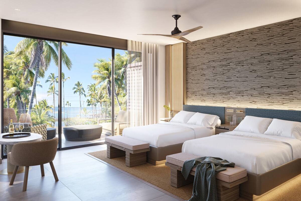 고급 침구, 오리/거위털 이불, 필로우탑 침대, 노트북 작업 공간