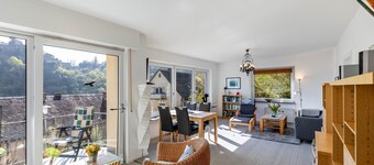 Vakantiewoning 'Burgblick' met balkon