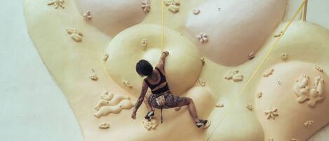 Outdoor rock climbing