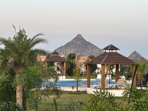 Blick von der Unterkunft