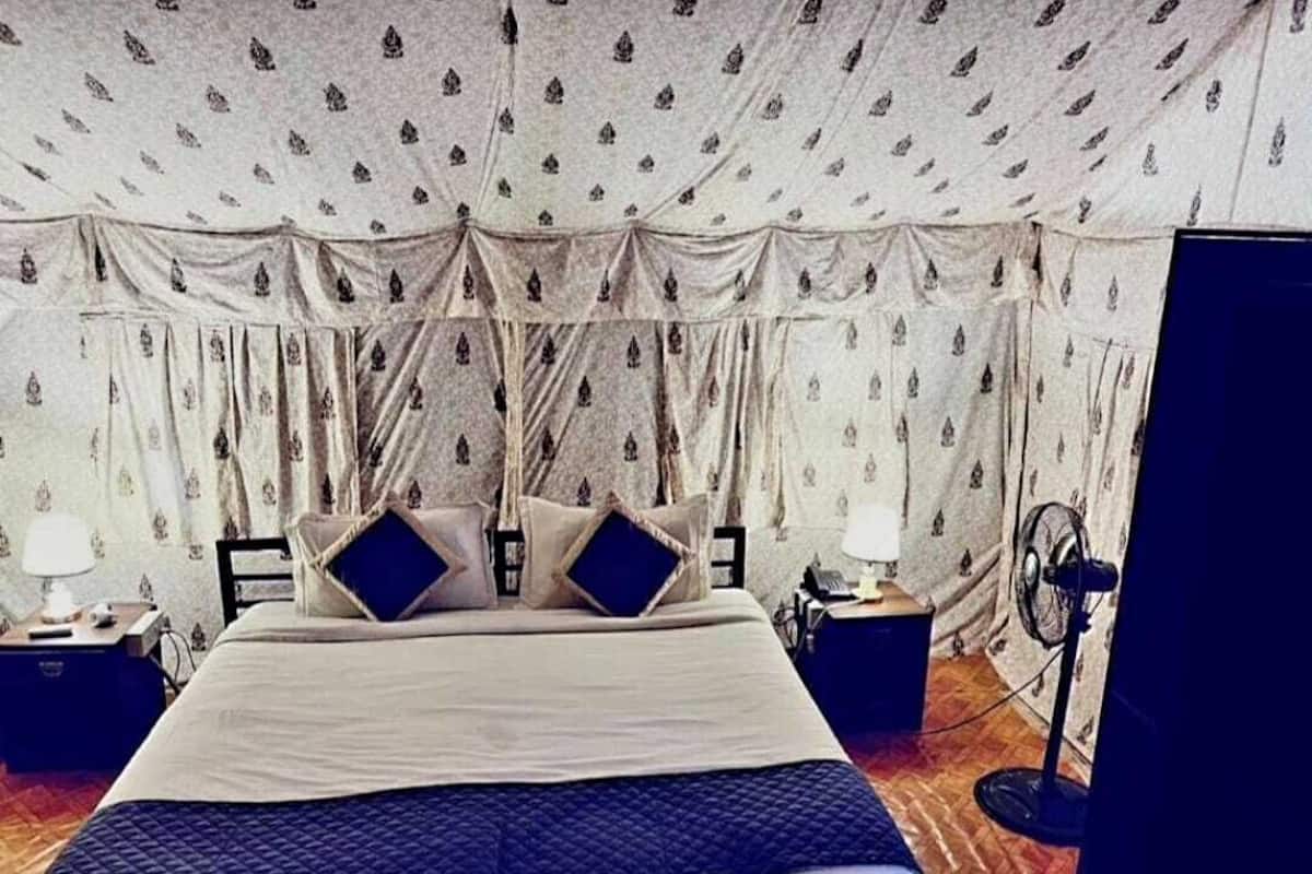Deluxe tent, uitzicht op tuin | 1 slaapkamer, gratis wifi