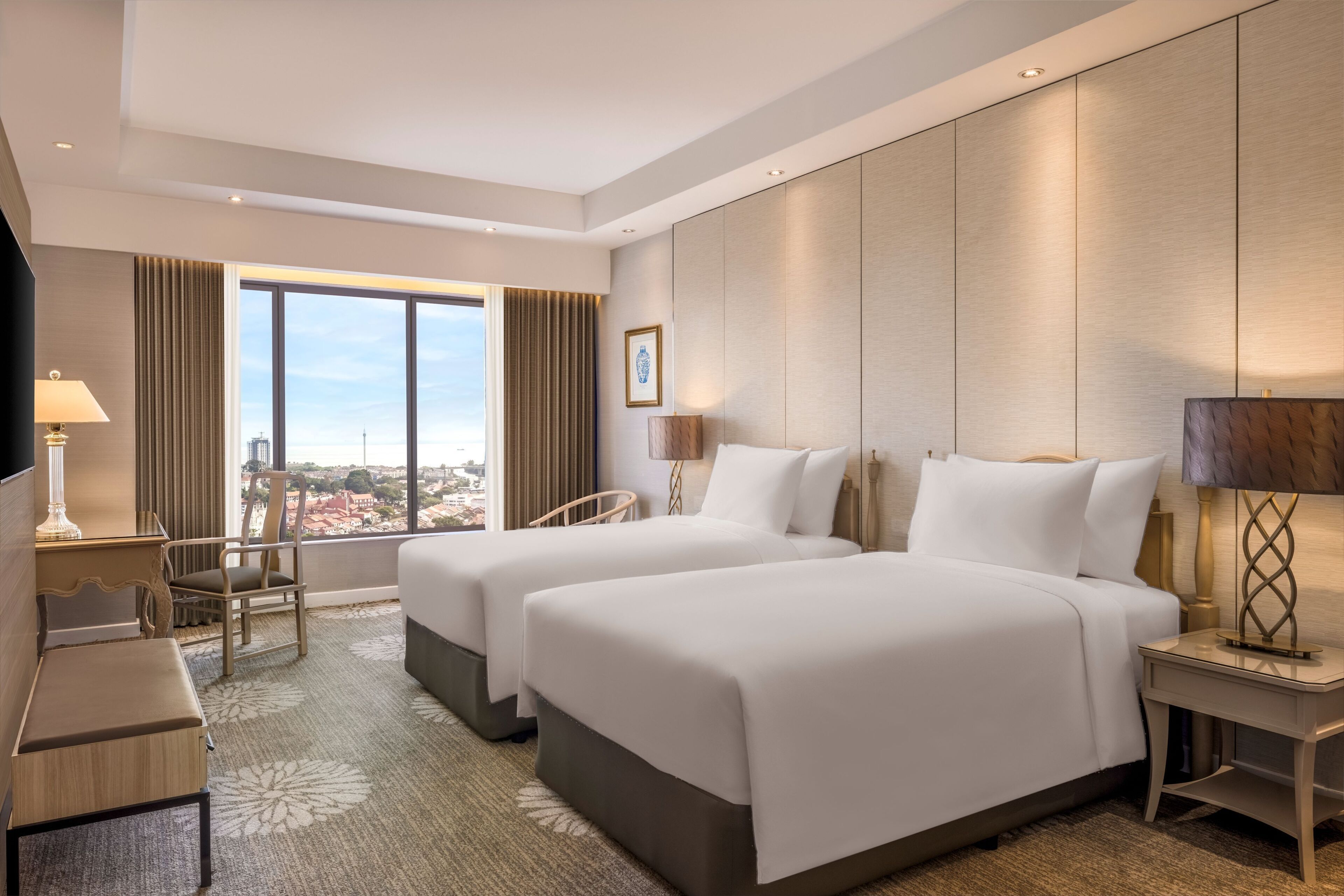 Chambre Club, 2 lits jumeaux (Dusit Club) | Couette en duvet, coffre-fort, bureau