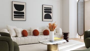 Apartemen Keluarga | Area keluarga | Smart TV 32-inci dengan saluran TV digital, Netflix, dan buku