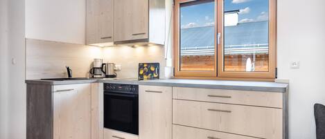 Fridge, oven, stovetop, dishwasher