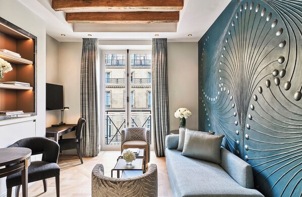 Superior Suite, 1 King Bed, City View (Castiglione Suite) | Premium bedding, down comforters, pillowtop beds, free minibar items - Maison Barrière Vendôme (Paris)