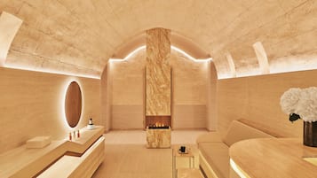 Sauna seca, tratamentos corporais, massagens musculares profundas