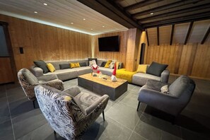 Living area - Chalet L'Arbre de vie - Sauna - Spa - Cinema room (Gérardmer)