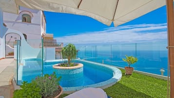 Appartamento Deluxe, piscina privata, vista mare | Piscina privata