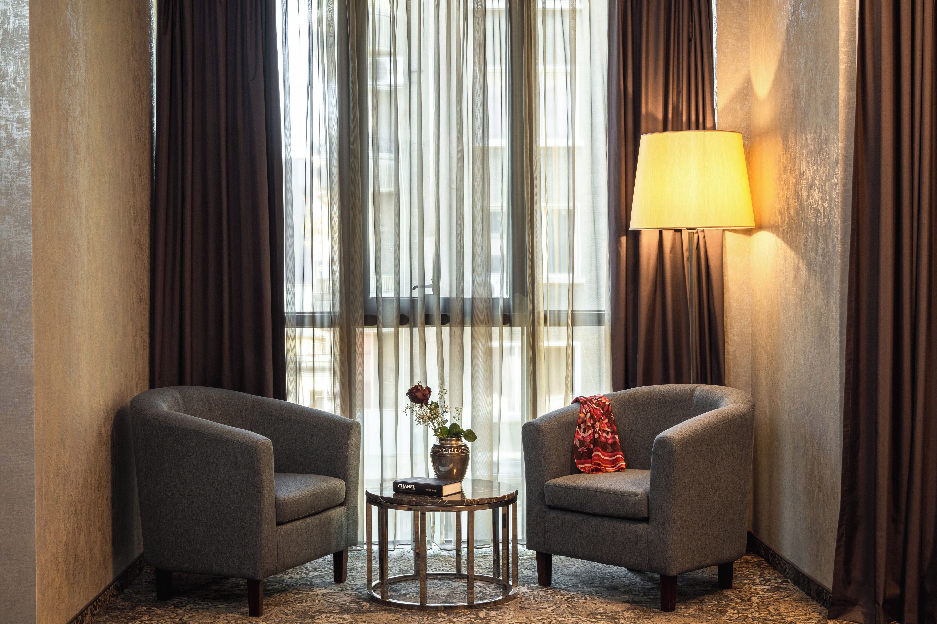 Quarto casal executivo, vista para a cidade | Roupas de cama premium