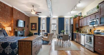 Fourth St. Suite - Garage - Kitchen