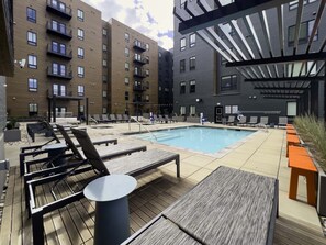 A heated pool