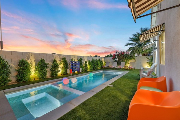 Heated pool & spa for year-round relaxation