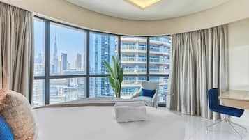 Luxury Apartment, 3 Bedrooms, City View | 3 bedrooms, premium bedding, in-room safe, desk