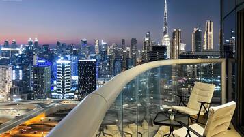 Luxury Apartment, 3 Bedrooms, City View | Balcony view