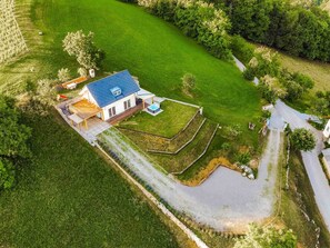 Aerial view - Secluded Escape Hilltop Villa With Hot-tub (Škocjan)