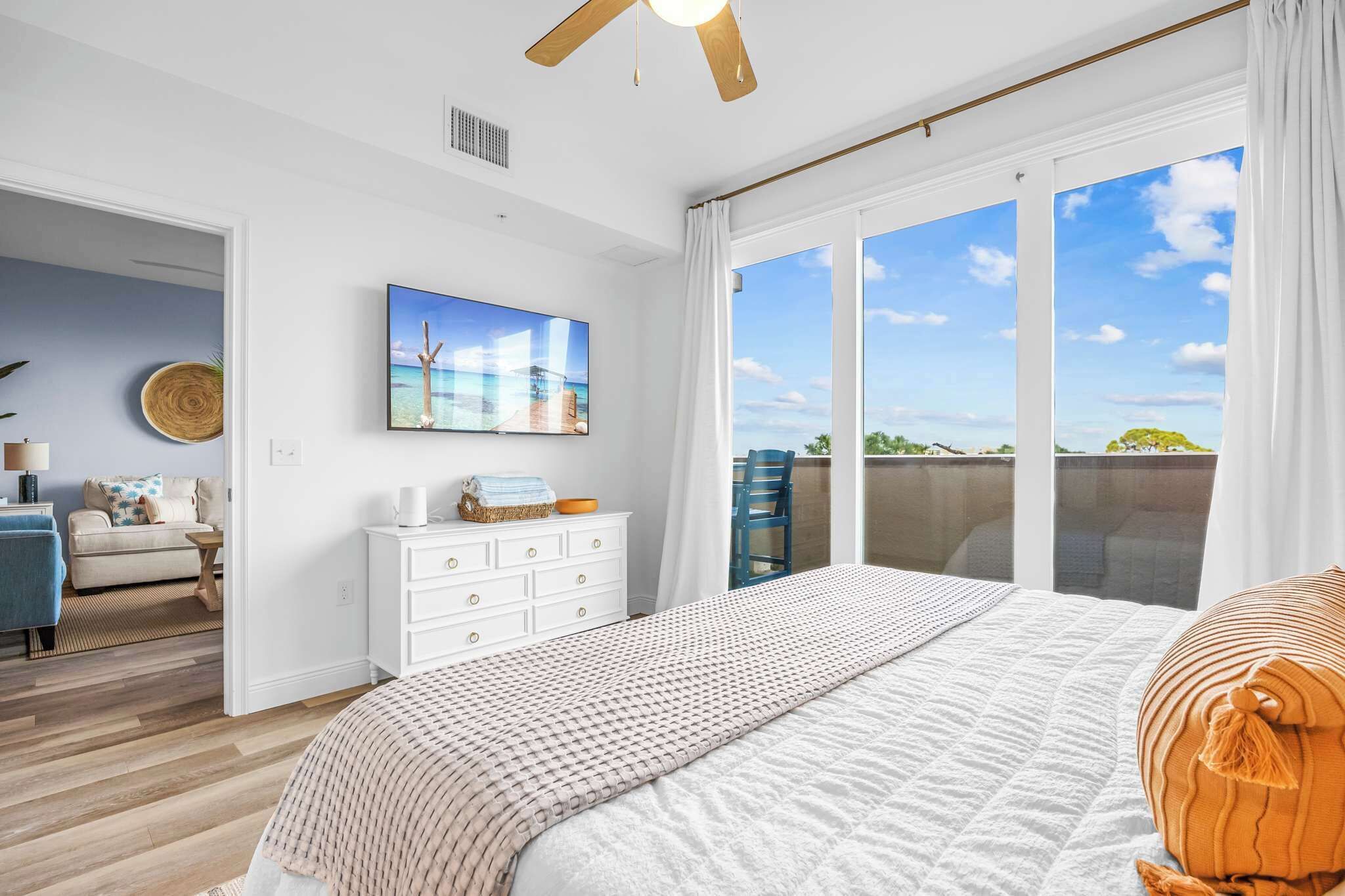 2 bedrooms, iron/ironing board, travel crib, WiFi