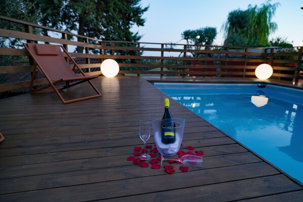 Deluxe Single Room, Pool View | View from room - La Villetta nel parco (Rome)