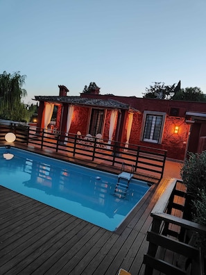 Deluxe Single Room, Pool View | Terrace/patio - La Villetta nel parco (Rome)