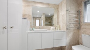 Shower, hair dryer