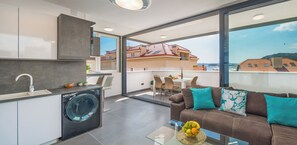 Luxury Penthouse | Living area | Flat-screen TV - Villa Muller Apartments (Split)