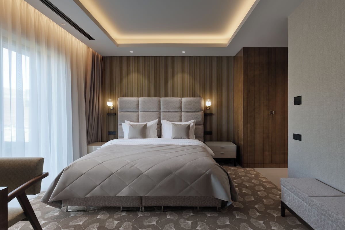Minibar, in-room safe, desk, blackout drapes