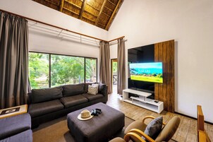Superior Chalet, 2 Bedrooms | Living area | 32-inch LED TV with satellite channels