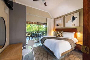 高級小木屋, 2 間臥室, 身障無障礙空間 | 防敏寢具、免費 Wi-Fi、床單