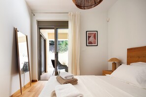 2 soverom, strykejern/-brett, reiseseng for barn og wi-fi (inkludert)