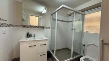 Shower, hair dryer