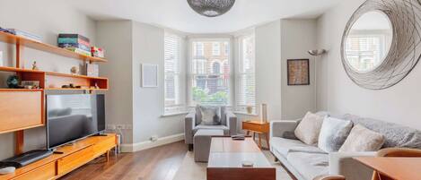 TV, books, offices, computer monitors