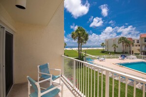 Terrace/patio - Pier Point South Ocean View Townhouse Condo B-20 (St. Augustine)