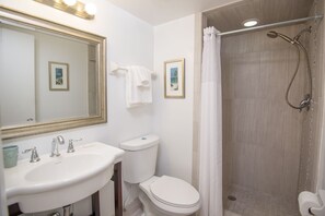 Suihku, hiustenkuivaaja, pyyhkeet