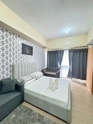 1 bedroom, WiFi, bed sheets, wheelchair access