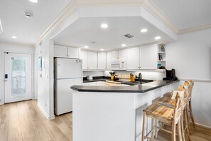 Fridge, microwave, oven, stovetop - Experience Anna Maria Island Paradise! With Pool, Steps to Beach! (Holmes Beach)
