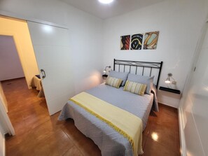 2 bedrooms, iron/ironing board, travel crib, free WiFi