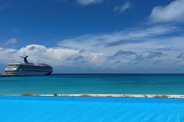 Infinity pool inside Bimini Bay Resort
