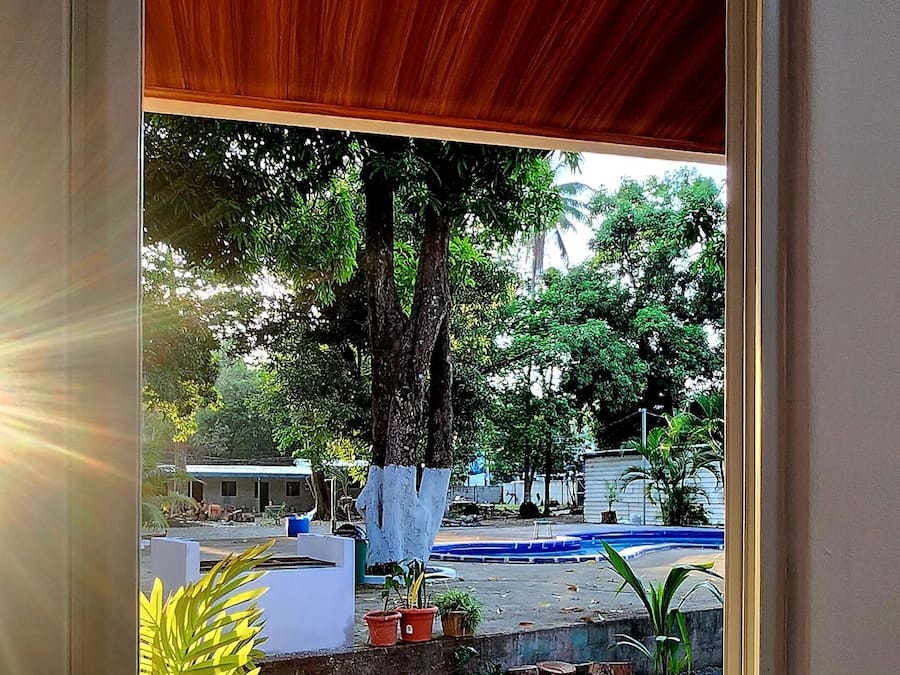 Vista para o jardim