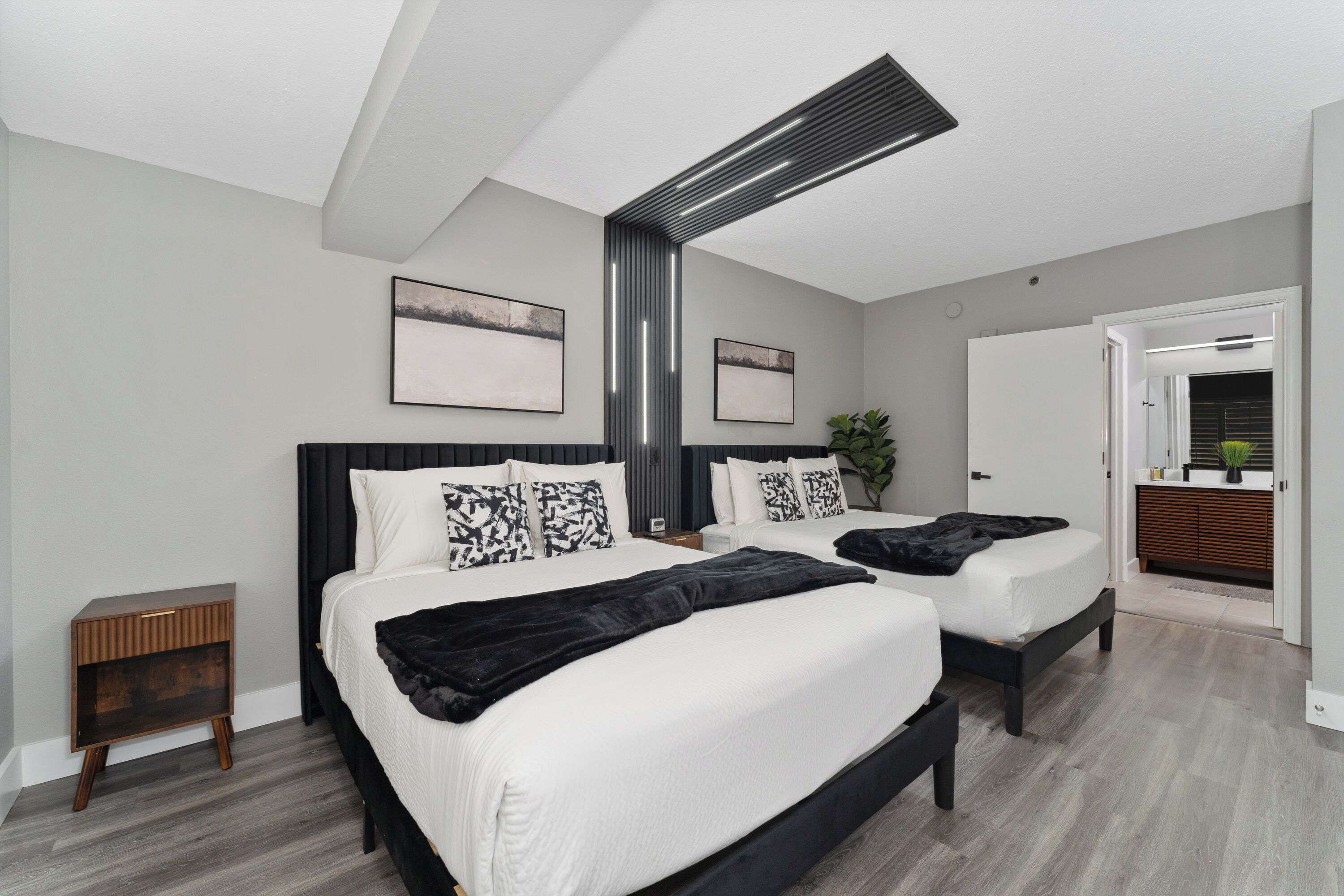 1 多间卧室、熨斗/熨衣板、WiFi、床单