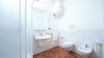 Shower, rainfall showerhead, hair dryer, bidet